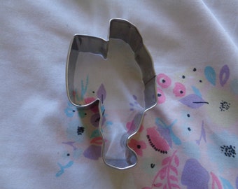 Vintage Metal Santa Cookie Cutter