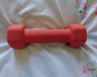 Vintage 2 lb Red Weight Dumbbell
