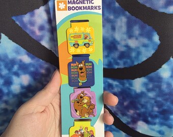 Vintage Scooby Doo Set of 4 Small Magnetic Bookmarks