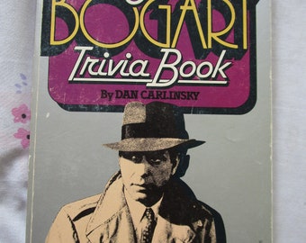 Vintage RARE 1980 First Printing The Great Bogart Trivia SC Book