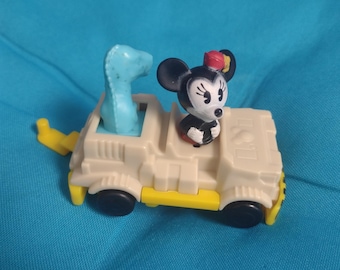 Vintage Disney Minnie Mouse Dinosaur Jeep Toy