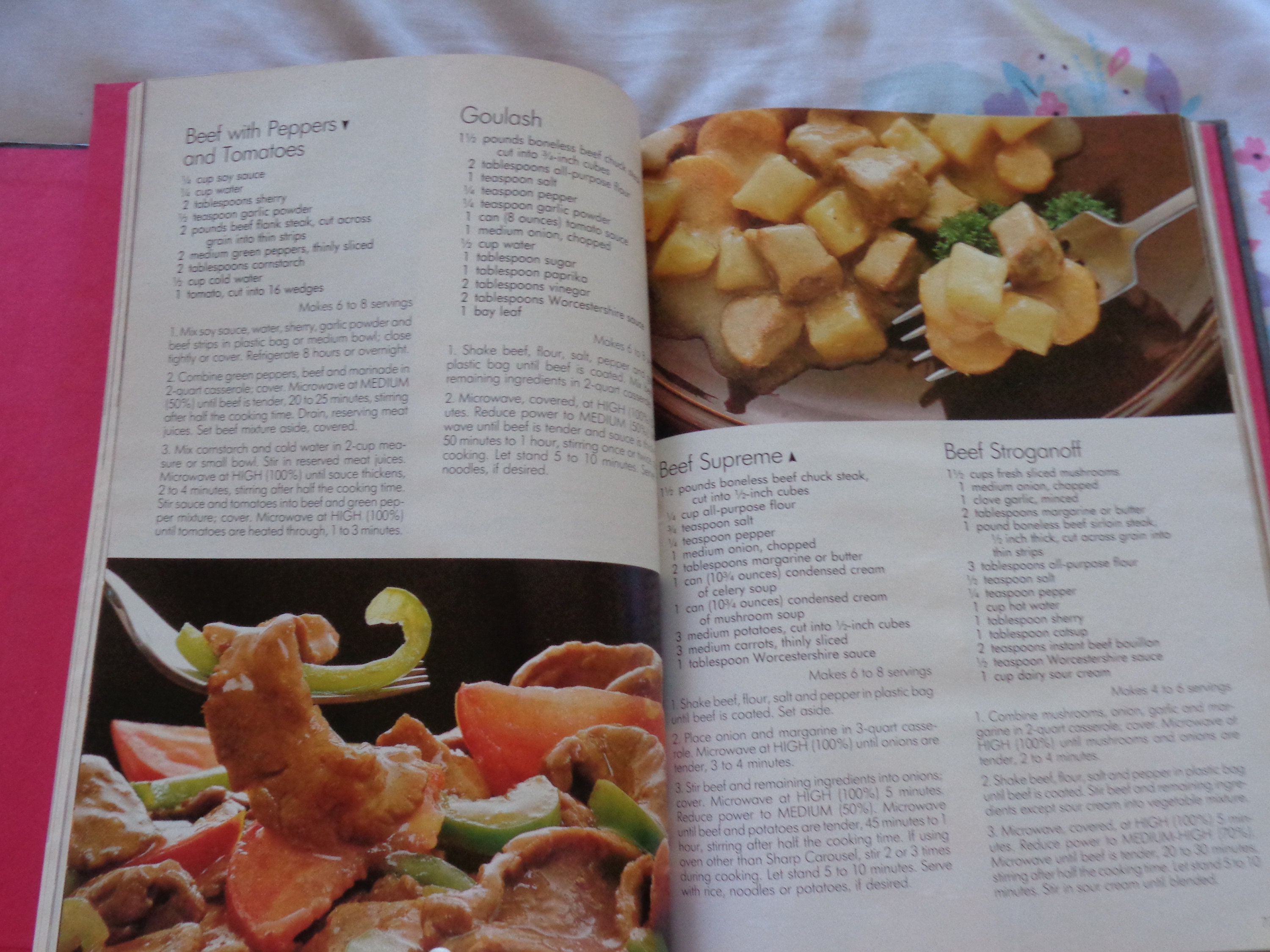 Vintage 1981 SHARP Carousel Microwave Cookbook HB Book Etsy