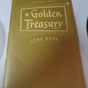 Vintage 1943 Golden Treasury Song SC Book