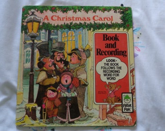 Vintage 1981 A Christmas Carol SC Book and Record