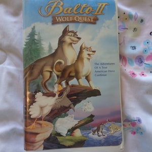 Vintage 2001 Balto 2 Wolfs Quest VHS Tape
