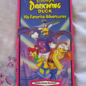 Vintage Disney Darkwing Duck His Favorite Adventures VHS Tape