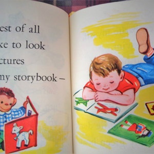 Vintage 1955 My Toys A Rand McNally Junior Elf HB Book image 5