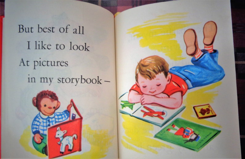 Vintage 1955 My Toys A Rand McNally Junior Elf HB Book image 5