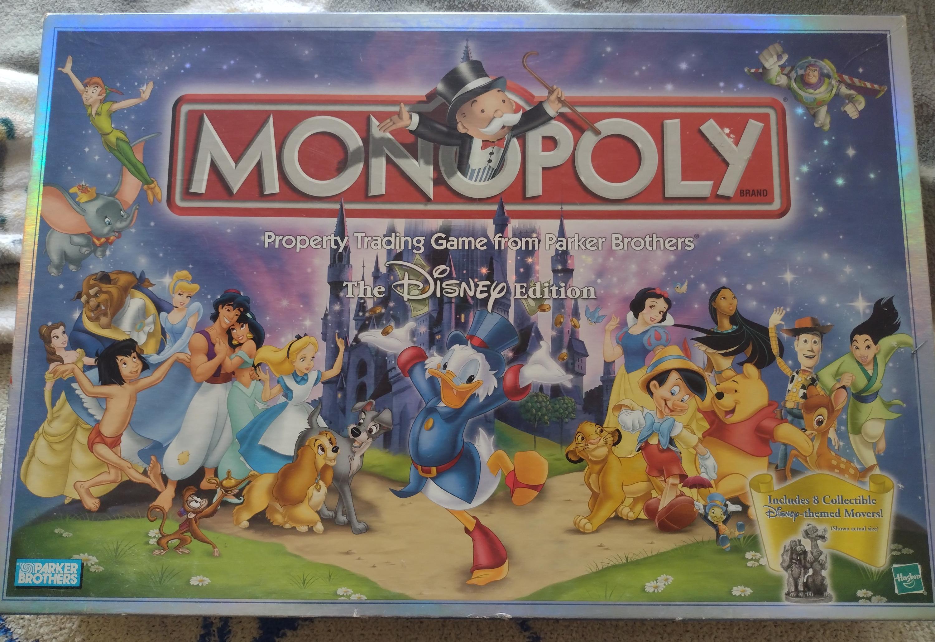 Vintage 2001 Monopoly The Disney Edition Board Game