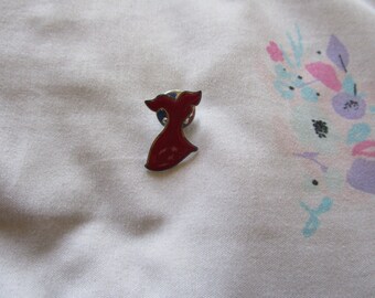 Vintage Red Dress Enamel Pin