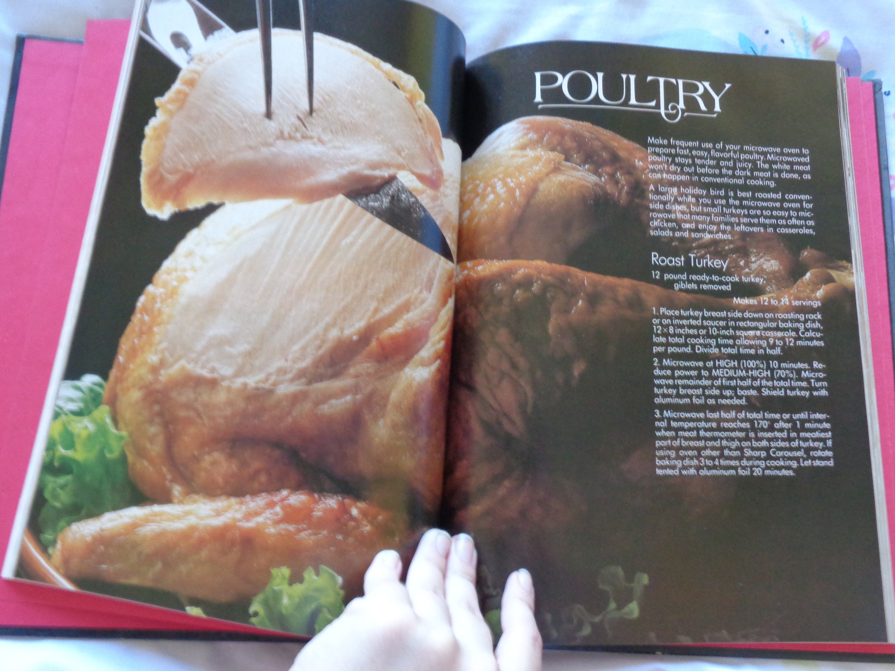 Vintage 1981 SHARP Carousel Microwave Cookbook HB Book Etsy