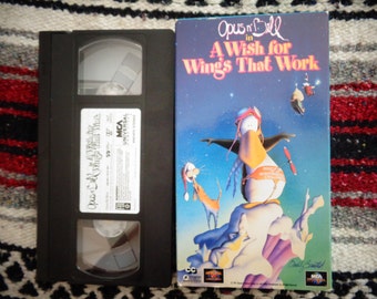 Vintage 1991 Opus and Bill in A Wish for Wings That Work VHS Tape