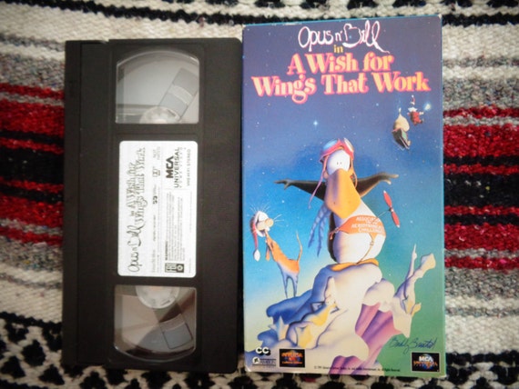 Vintage 1991 Opus and Bill in A Wish for Wings That Work VHS Tape