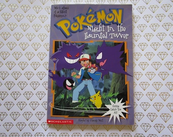 Vintage 1999 First Scholastic Printing Pokémon Night in the Haunted Tower SC Book