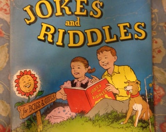 Vintage 1959 Jokes and Riddles by George Carlson HB Book