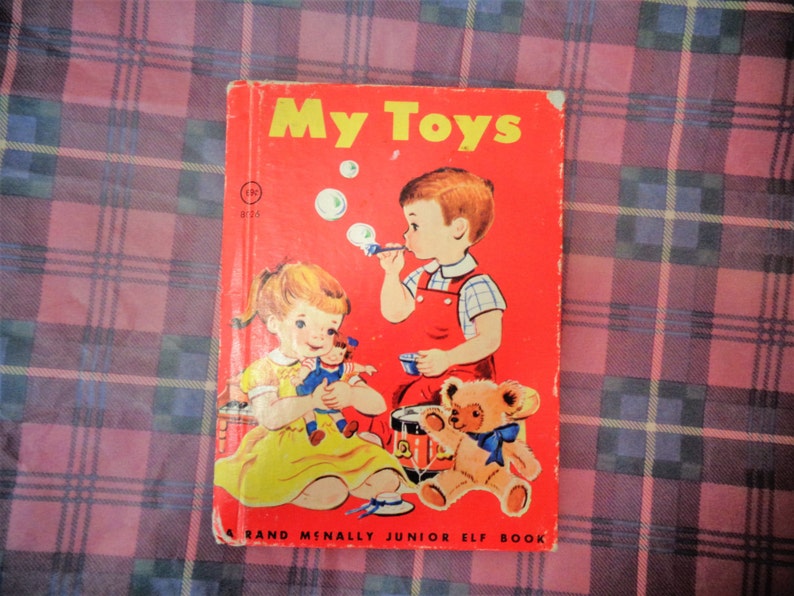 Vintage 1955 My Toys A Rand McNally Junior Elf HB Book image 1