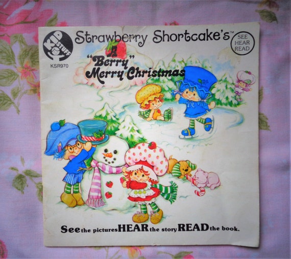 Vintage Strawberry Shortcake A Berry Merry Christmas See Hear Etsy Vintage Strawberry Shortcake A Berry Merry Christmas See Hear Etsy