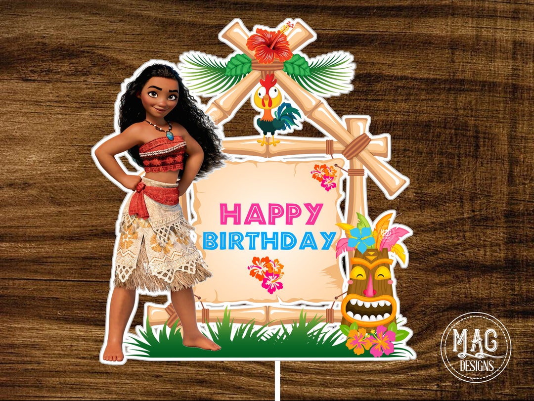 Moana Centerpiece Moana Printable Centerpiece Moana Cake - Etsy
