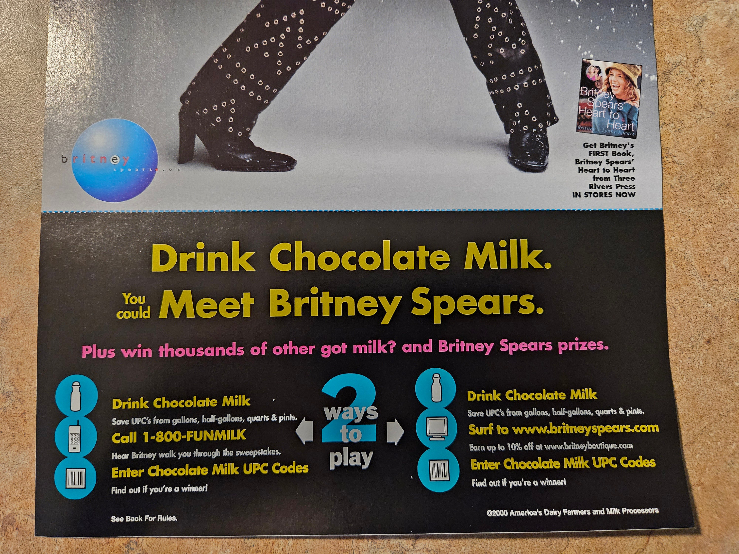 Britney Sign X2 Britney Spears Vintage Got Milk Poster - Etsy