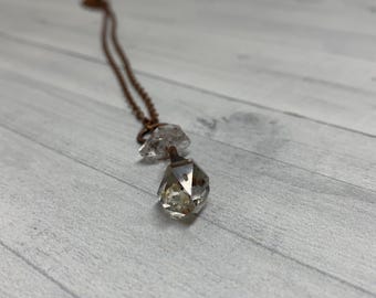 Herkimer Diamond Copper Necklace