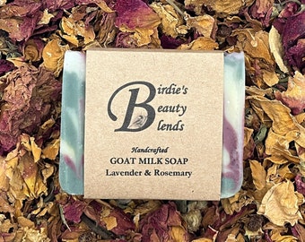 Handmade Rosemary Lavender Goat Milk Soap
