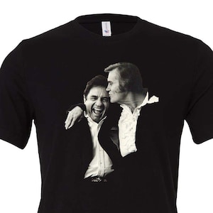 Johnny Cash and George Jones T Shirt, Country Music Tee, Unisex Music Tee, George Jones Shirt