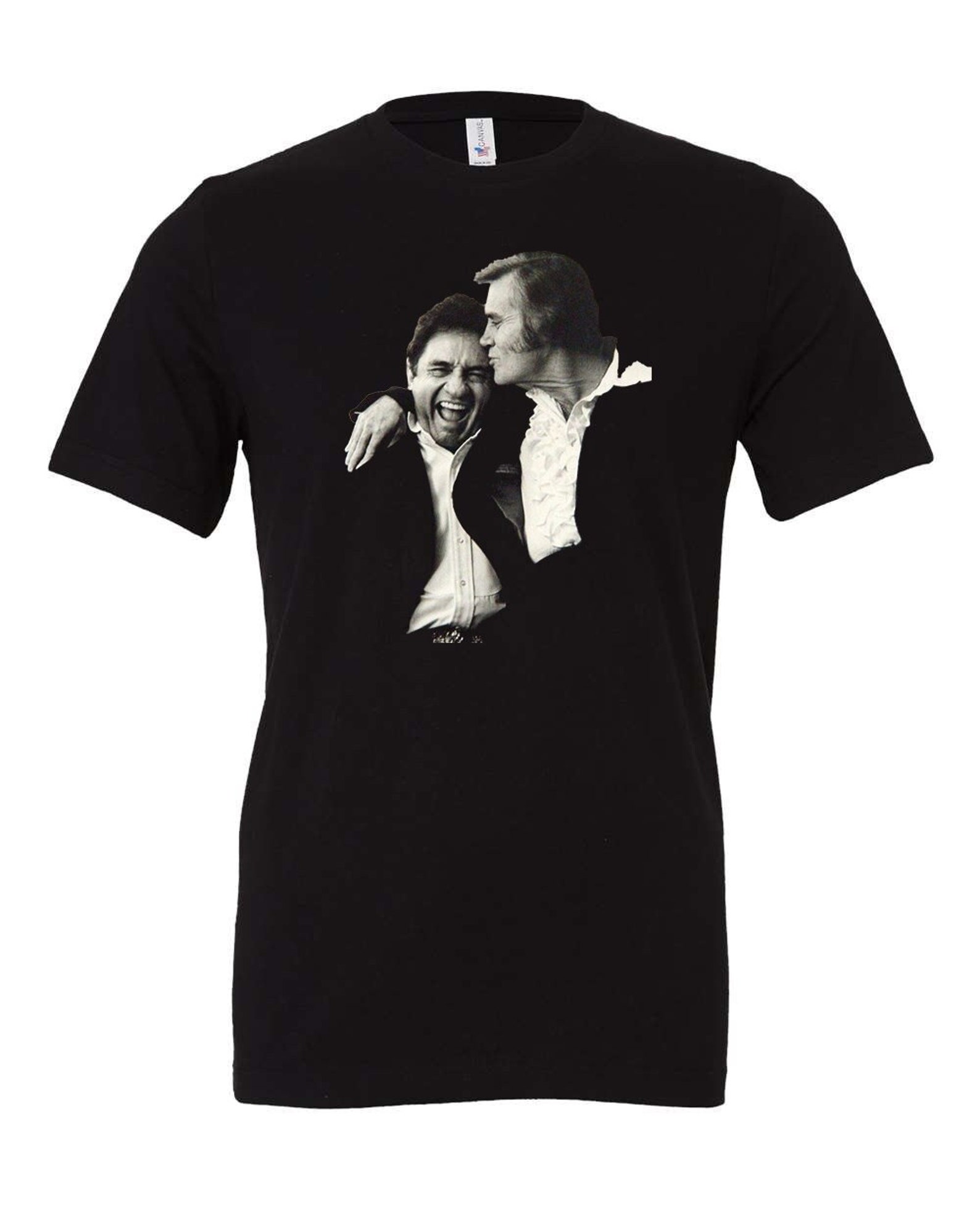 Johnny Cash and George Jones T Shirt, Country Music Tee, Unisex Music ...