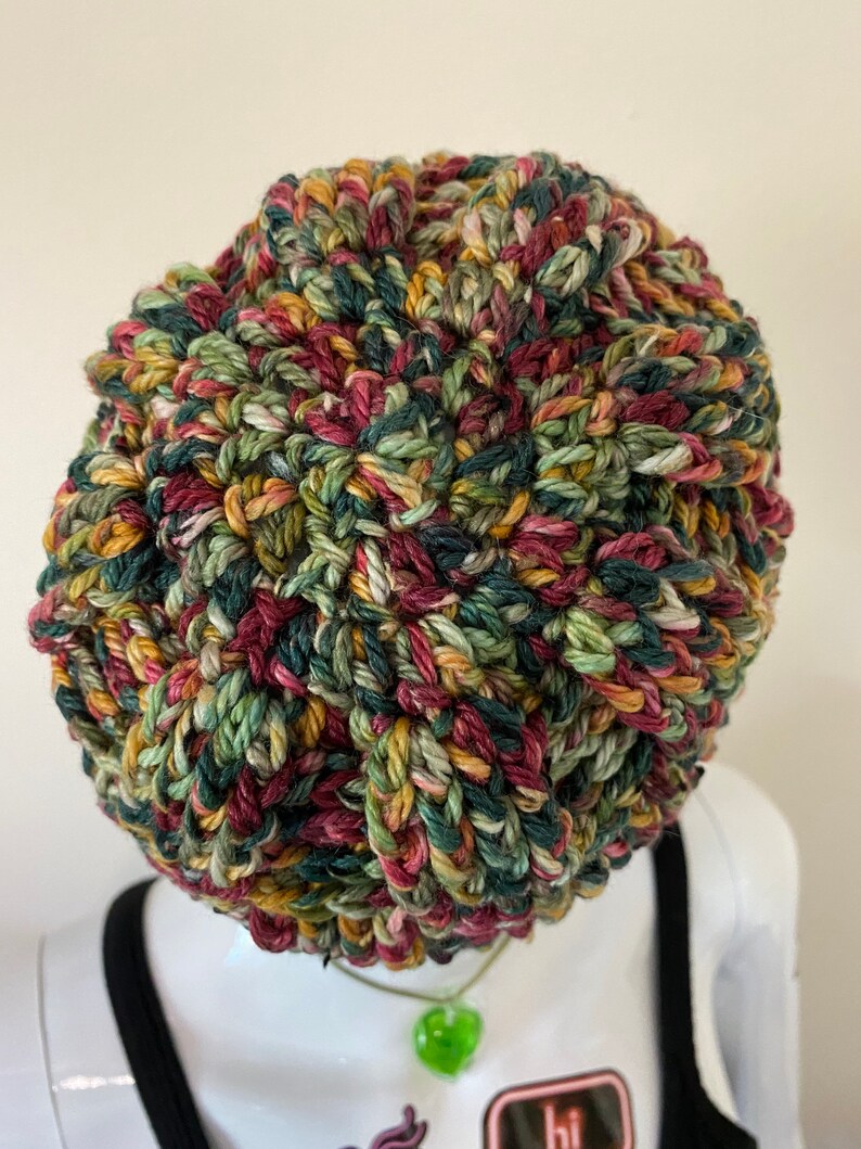 Crochet \u201cWinter Fruit\u201d Basketweave Hat