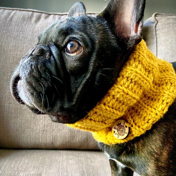 The Cold Snap Snood ~ Frenchies, Bulldogs, All Dogs or Cats! Made to Order Scarves, Snoods & Cowls ~ Pet Accessories