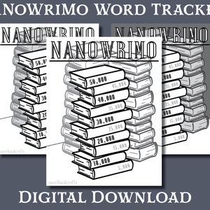 Nanowrimo Word Tracker Coloring Page Printable Coloring Page National ...