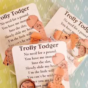 Funny Willy Trolley Coin Keyring - Rude Novelty Gift