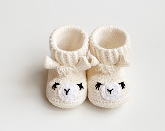 Stocking stuffer for baby Christmas llama booties 03/11