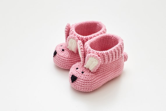 Gender Reveal Ideas Cute Crochet Bunny Booties Baby Reveal Box Etsy