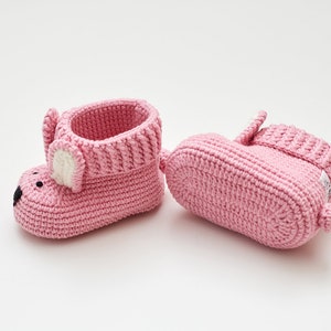 Schwangerschaft Geschenkkorb für neue Baby Mädchen offenbaren Süße rosa Häschen Booties für Neugeborene Es ist ein Mädchen Baby-Dusche Neue Mama Geschenkidee Kinderzimmer 22/10 Bild 4