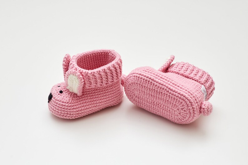 Schwangerschaft Geschenkkorb für neue Baby Mädchen offenbaren Süße rosa Häschen Booties für Neugeborene Es ist ein Mädchen Baby-Dusche Neue Mama Geschenkidee Kinderzimmer 22/10 Bild 4