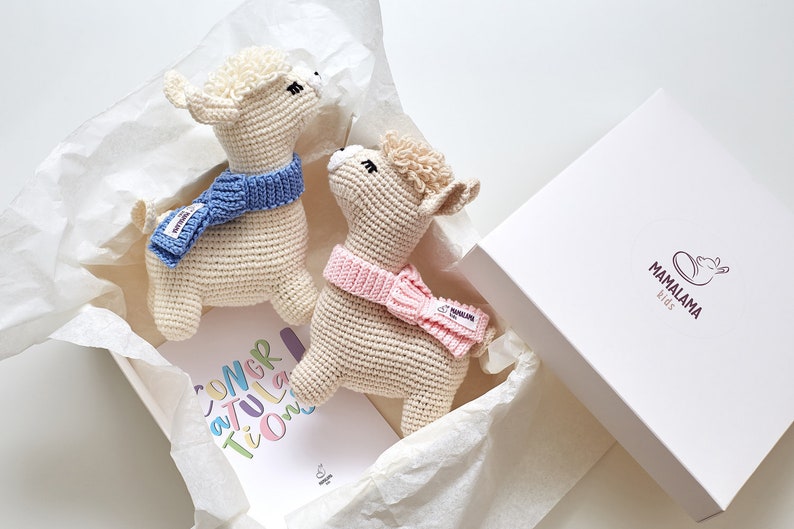 Coffret lama au crochet pour fille et garçon - Créatrice ETSY : MamalamaKids