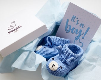Pregnancy Gift Box Its a Boy Reveal Party Baby Shower Idea Cute