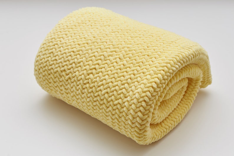Welcome baby receiving gender neutral baby blanket gift idea Cute pregnancy shower newborn wrap congrats present Soft yellow bedding nursery
