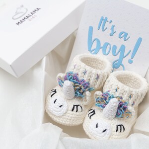 It&#39;s a boy Einhorn Baby Shower Party Geschenk Box Schwangerschaft Geschenk für einen Neugeborenen Einhorn Baby Junge Kinderzimmer Dekor 02/11