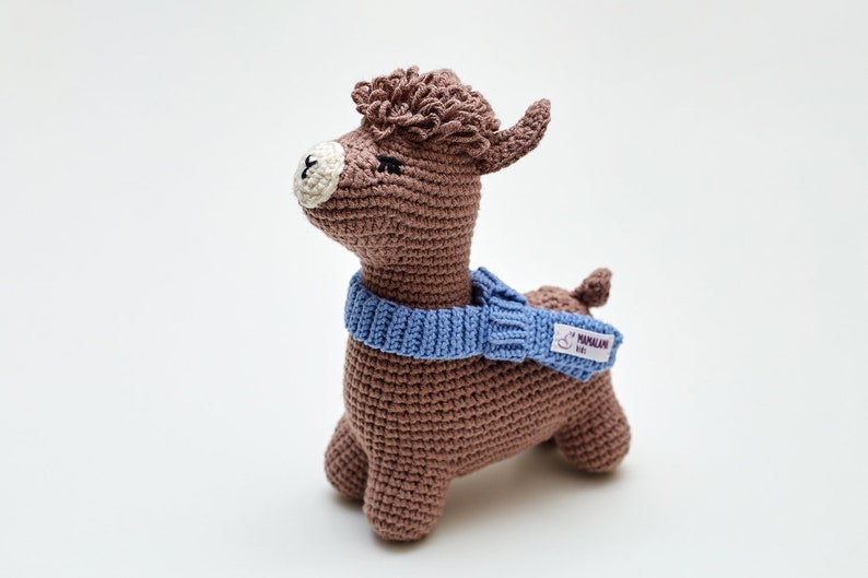blue alpaca plush