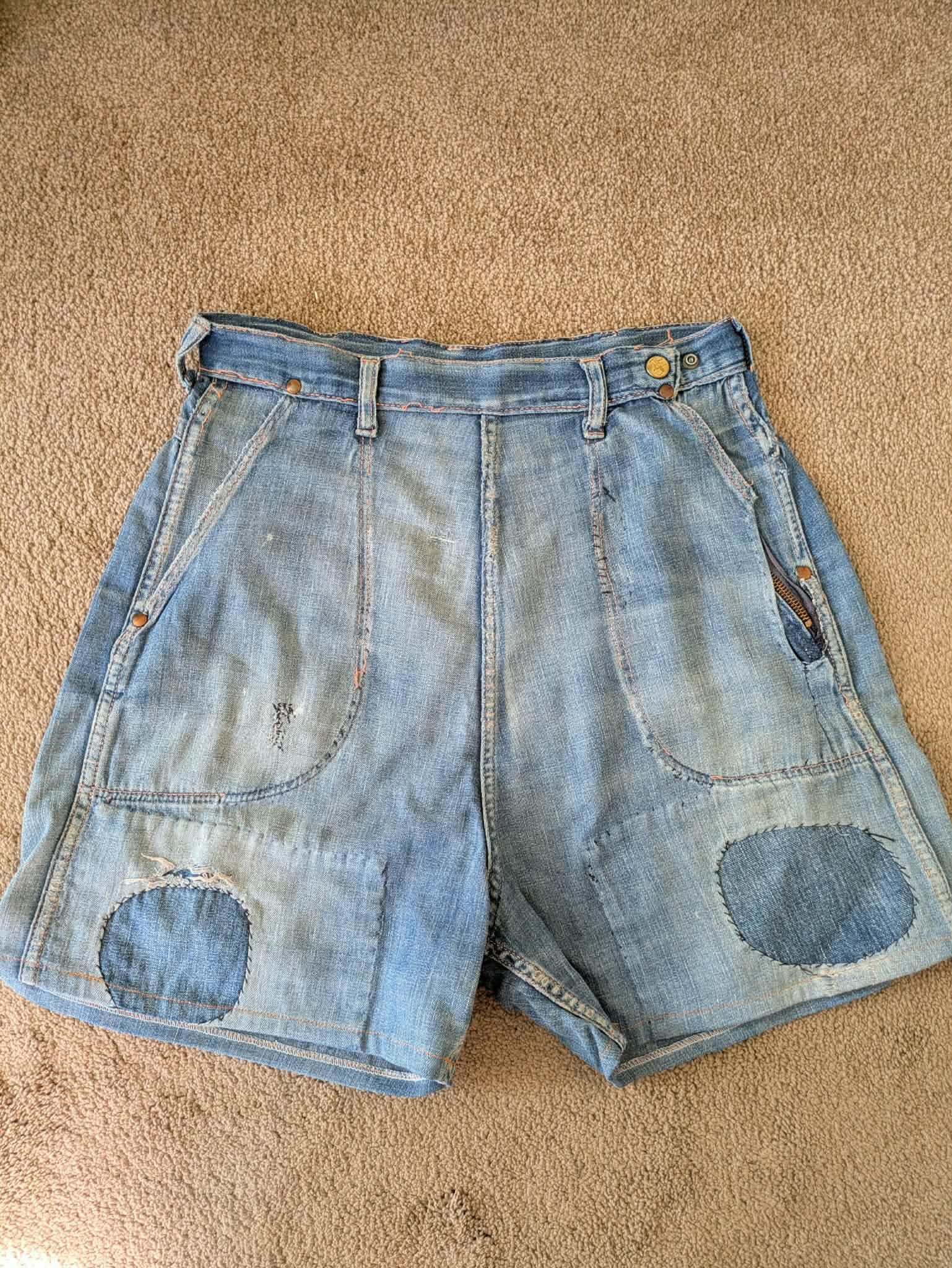 Vintage 1950s Denim Shorts - Etsy