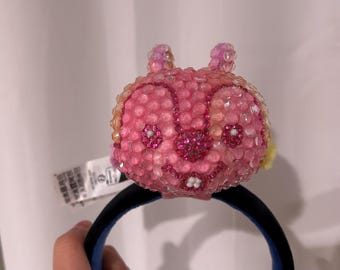 Peluche con diadema inspirada en el misterio de Dale, adornado con brillantes, con llavero.