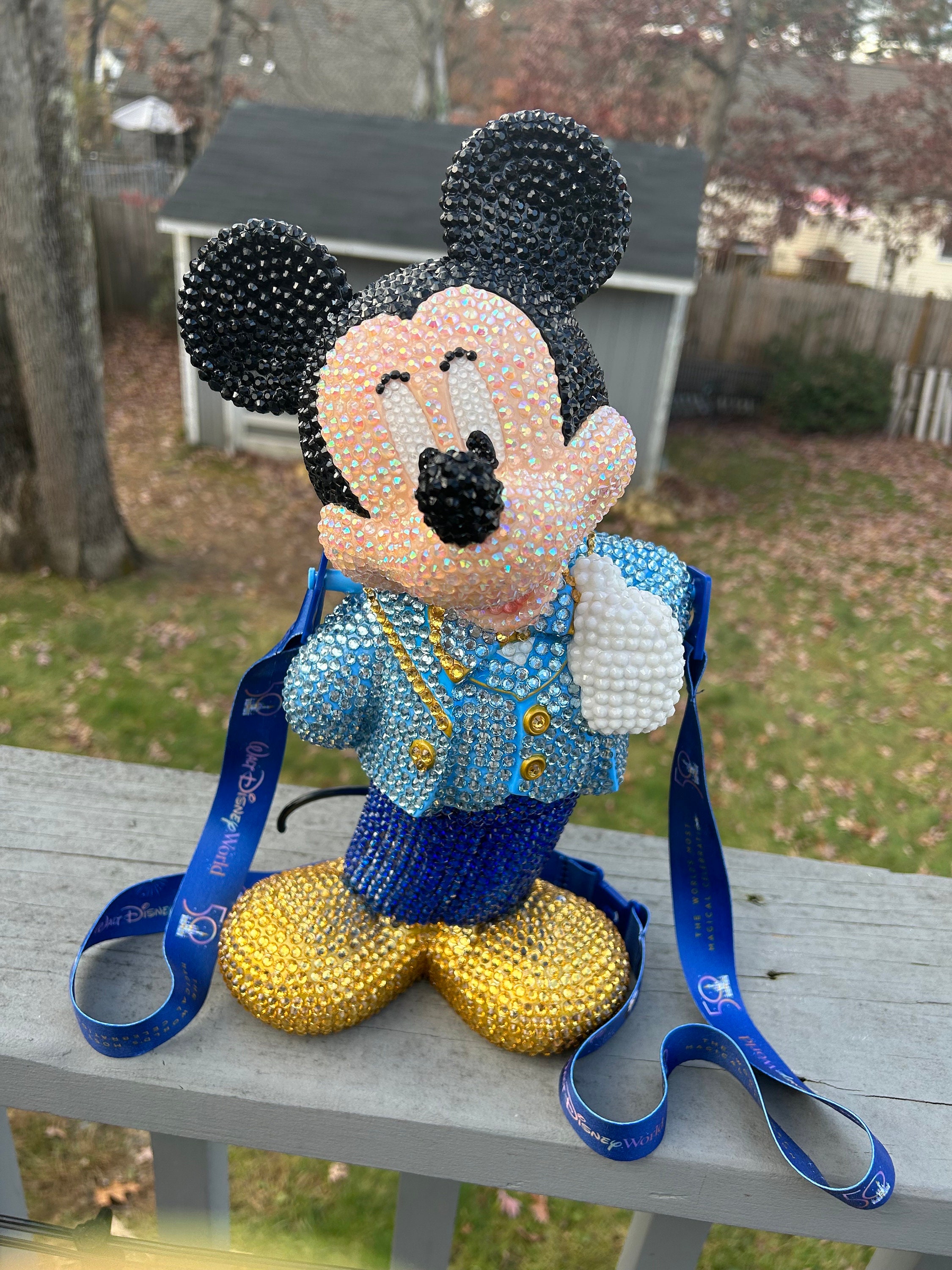 50th Celebration Mickey Mouse Disney Inspired Bedazzled Popcorn