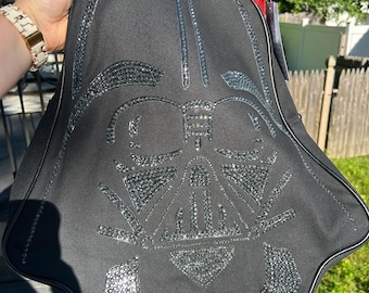 Bolso grande que brilla en la oscuridad inspirado en Star Wars de Darth Vader de Disney