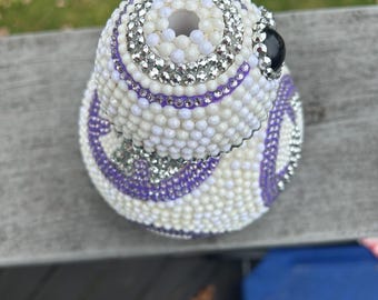 Purple Star Wars BB8 Disney inspired bedazzled cup