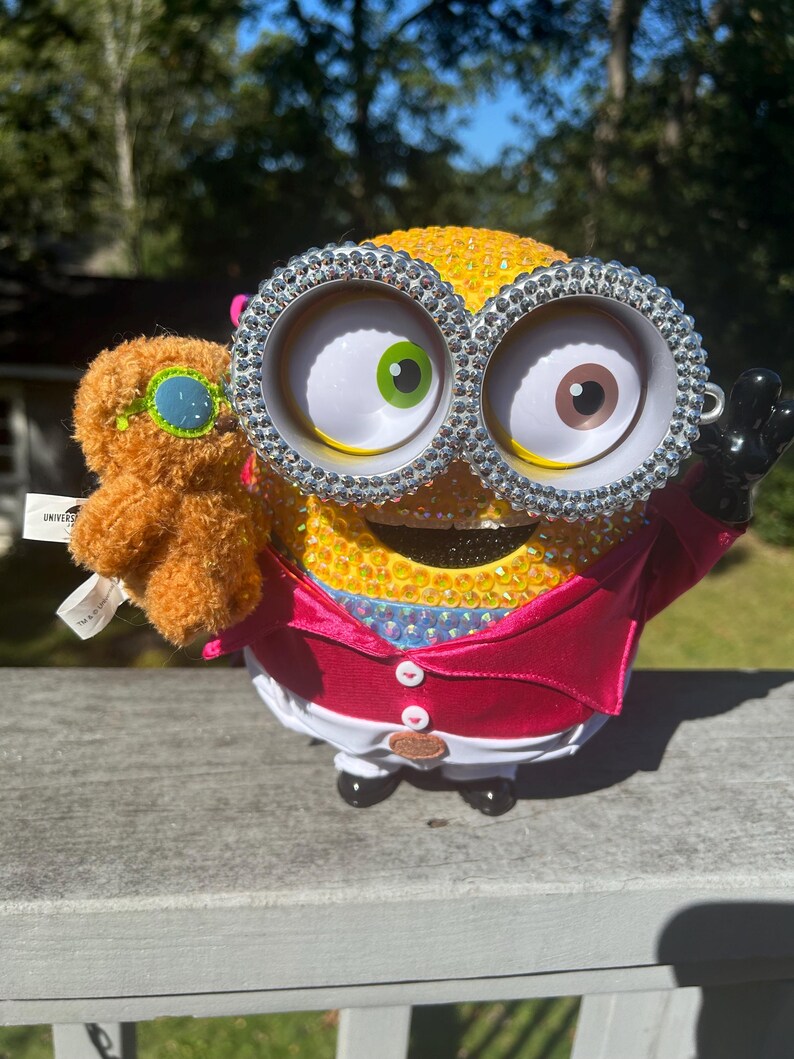 Cubo/monedero de palomitas de maíz deslumbrante inspirado en Minions universal imagen 2