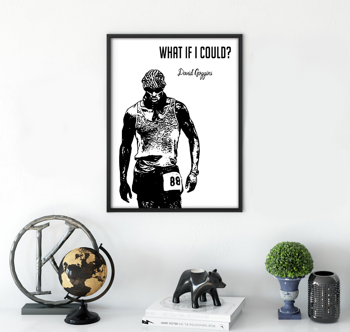 David Goggins Original Art Print WHAT IF I | Etsy