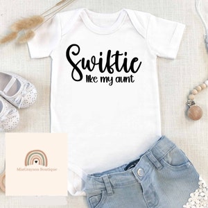 Swift baby Onesie®, Swiftie Like My Aunt, Gift From Aunt, Aunt Bestie Onesie®, Baby Swiftie, Taylor’s Version shirt