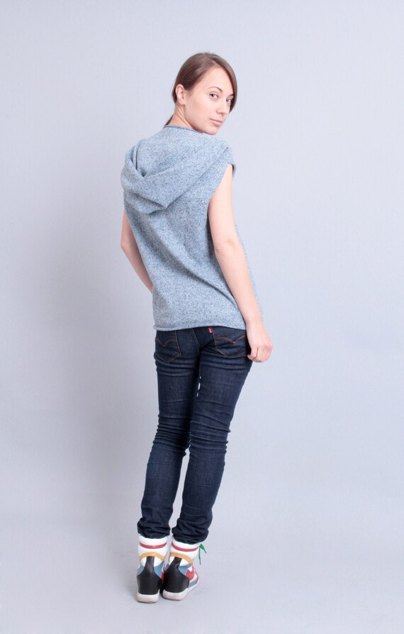 womens sleeveless hoodie vest