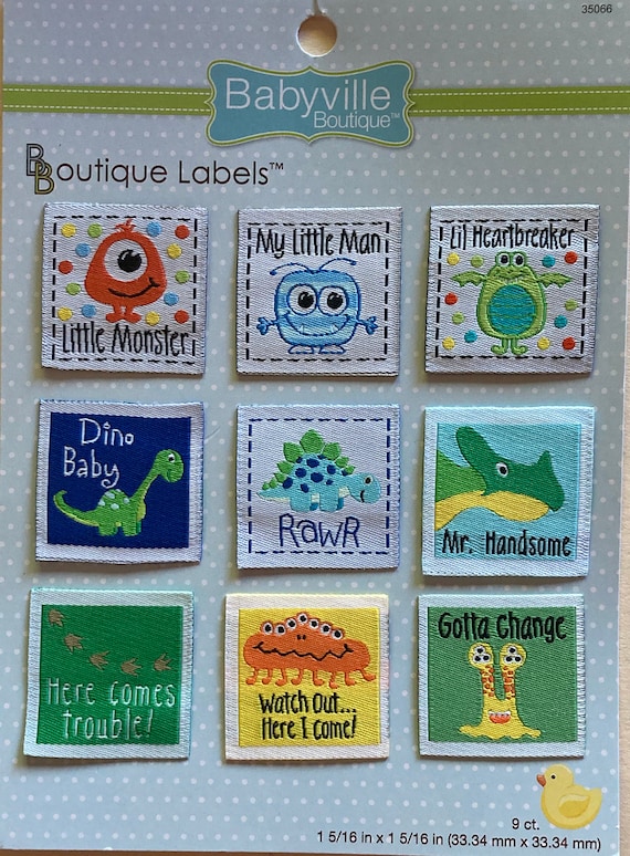 Diaper Labels Babyville Children's Labels Decorative Etsy
